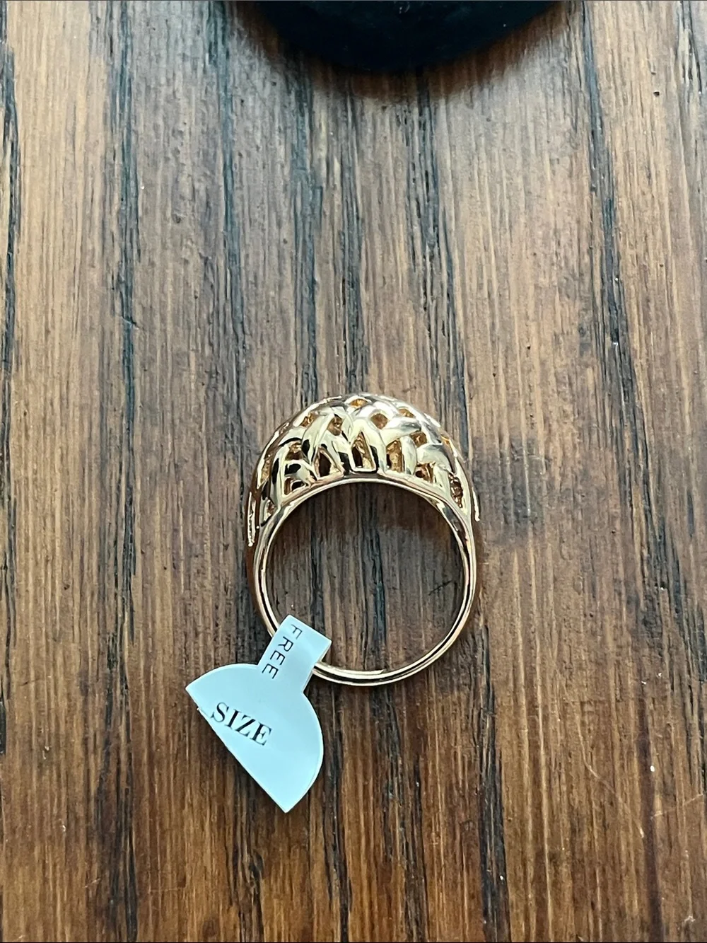 Lot of 3 Elegant 18KT Gold Electroplated Rings